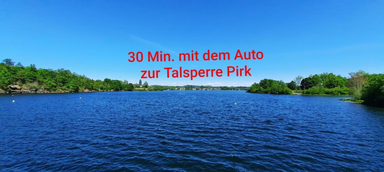 Ferienwohnung "Blick Mylau" - Naehe Freizeitpark Plohn & Weltgroesster Ziegelsteinbruecke Reichenbach im Vogtland Kültér fotó